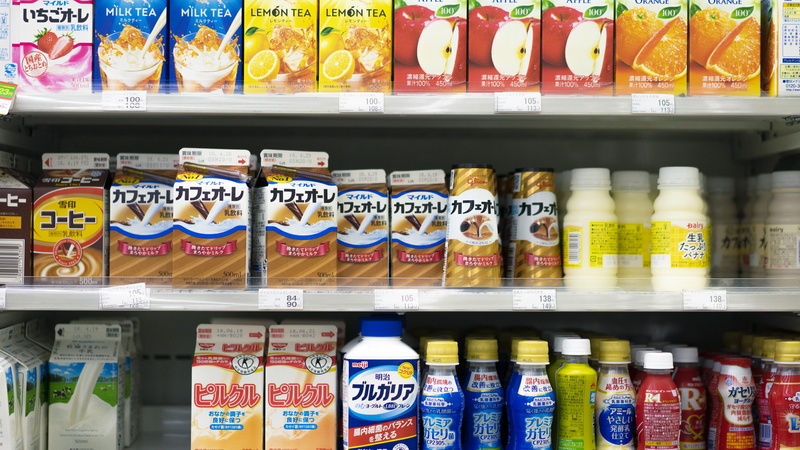 sale, large group of objects, retail, store, food and drink, food, abundance, variation, japan, drinks, retail display, multi colored, refrigerator, supermarket