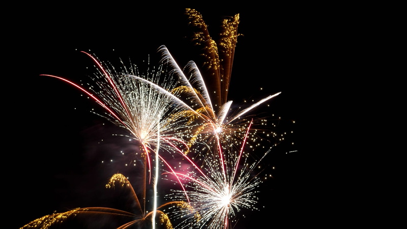 New YearS Eve, low angle view, firework display, multi colored, celebration, Night, firework - man made object, sky, motion, new years greetings, sparkler