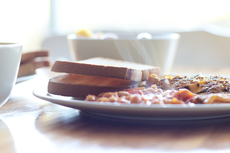 breakfast, plate, temptation, bread, egg, close, chocolate, breads, ready-to-eat, morning, maroubra, cup, indulgence, bacon, food and drink, toast, food