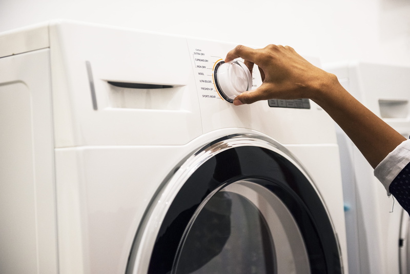 laundromat, front, close-up, finger, holding, control, finance, appliance, clothes, 4K, lifestyles, equipment, washing machines, load, household equipment