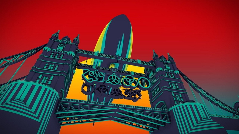tower, 720P, bridge, Band (Music), illustration, Led Zeppelin