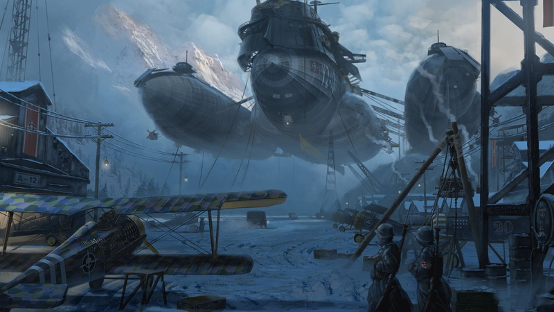 Soldier, 1080P, Sci Fi, Aircraft, Steampunk, Zeppelin