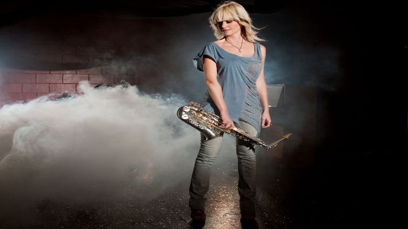 studio Shot, music, rock Music, dust, s, front view, young Adult, guitar, young women, beautiful woman, grey, three quarter length, arts And Entertainment