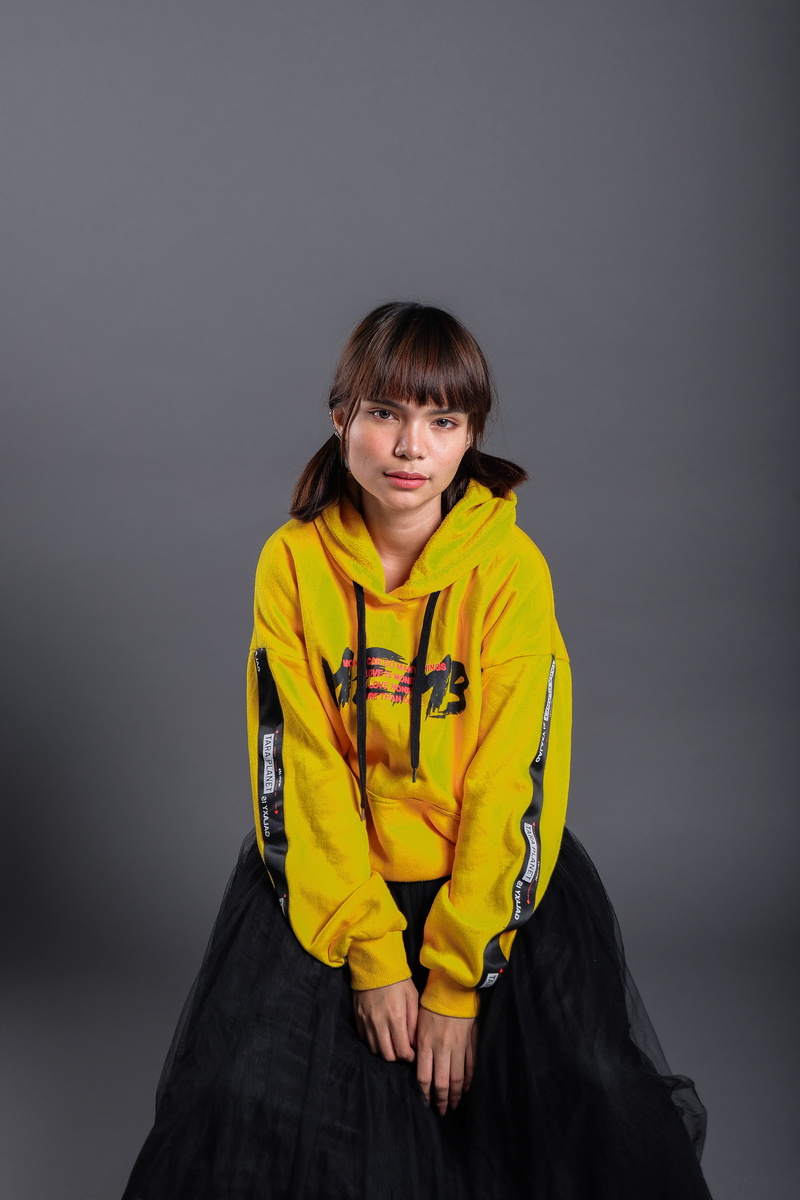 maxi, dress, skirt, photoshoot, studio shot, 5K, facial expression, portrait, studio, gray background, hair, cute, person, pullover, wear, black, wearing