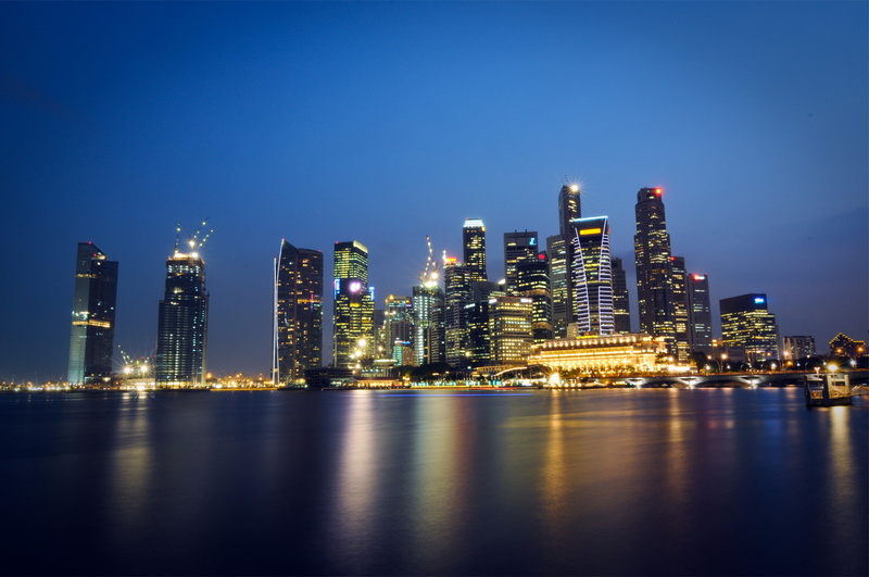architecture, outdoors, financial district, Skyscrapers, Shedding, city, cityscape, office building exterior, skyscraper, building exterior, 4K, Reflection