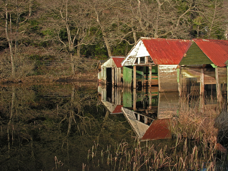 tranquility, outdoor, shed, water, wilderness, plant, no people, light, reflection, scenic, wood - material, outdoors, landscape, house, scotland, day