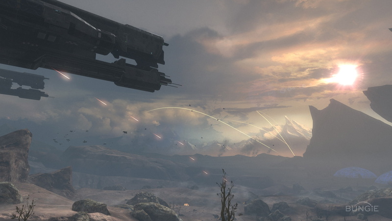 video, mountains, vehicles, halo, hd, Video Games, spaceships, art, games, reach, x, 1080P