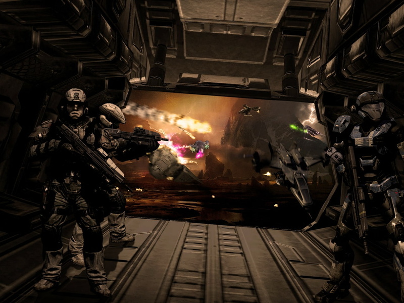 hd, video, Halo Reach, reach, Spartan, 720P, Marines, halo, games, art