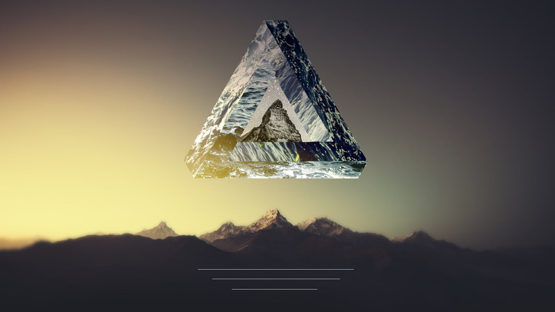 beauty in nature, no people, landscape, water, Penrose Triangle, idyllic, sky, low angle view, nature, night, communication, outdoors, mountain, architecture
