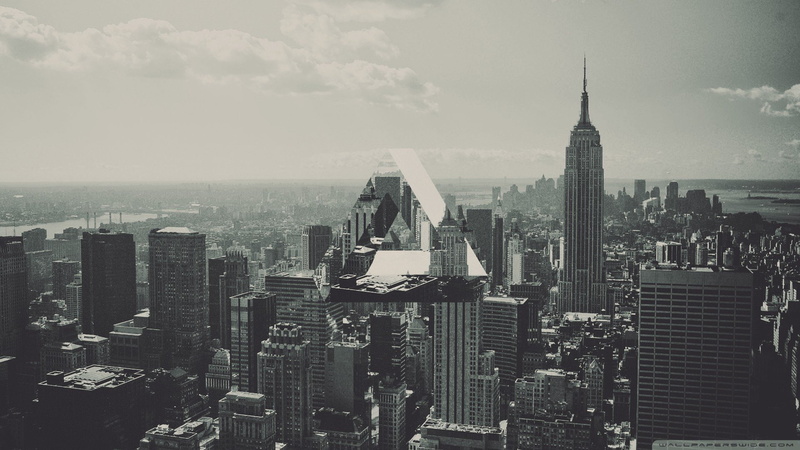 Cityscape, New York City, geometry, 1080P, Penrose Triangle, Triangle