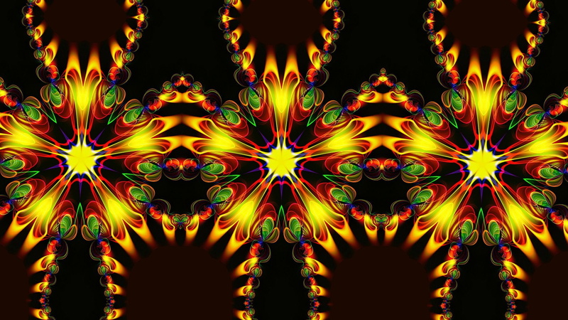 Digital Art, 1080P, Colors, Pattern, Abstract, Kaleidoscope