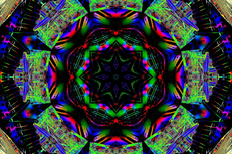 2K, green color, directly below, kaleidoscope, close-up, art and craft, indoors, craft, backgrounds, psychedelic, studio shot, full frame, shape, red