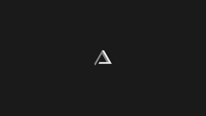 Penrose Triangle, 4K, minimalism, digital art, geometry, monochrome, artwork