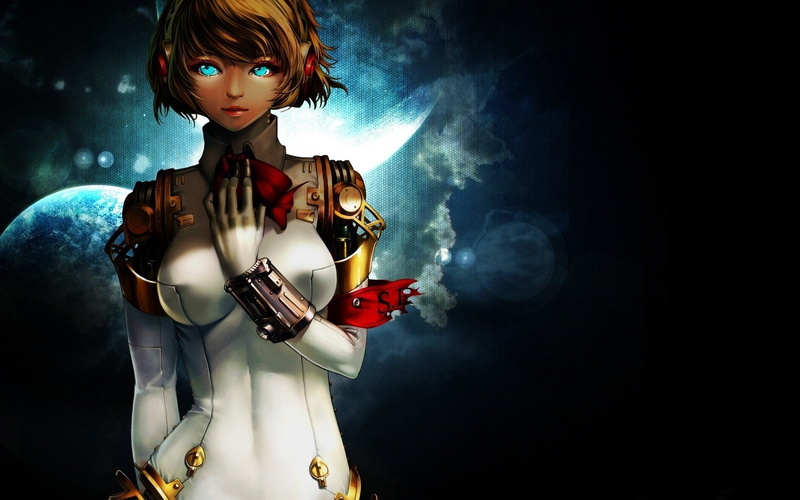 Persona 3, Space, Aigis (Persona), Moon, 1080P, Alien, Persona