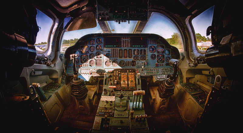 complexity, indoors, travel, technology, mode of transportation, dashboard, vehicle interior, vehicle, day, air vehicle, motor vehicle, Tupolew Tu-160 Blackjack