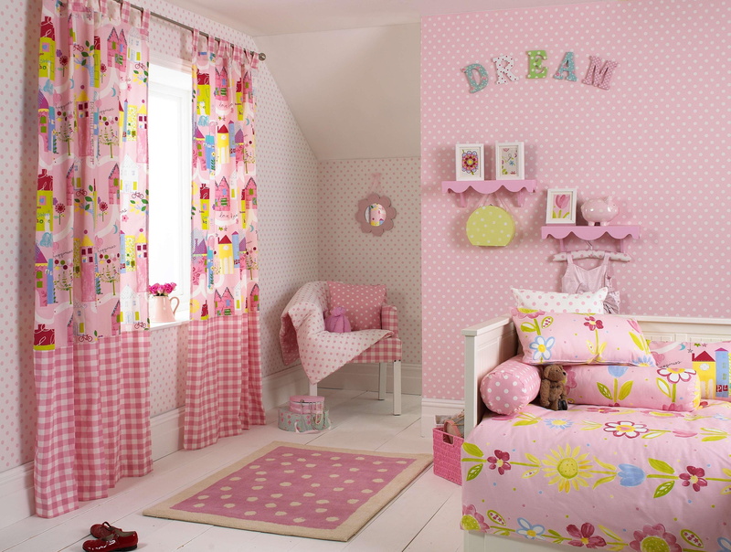 curtains, girly, 4K, pink, bedroom, lovely, pretty