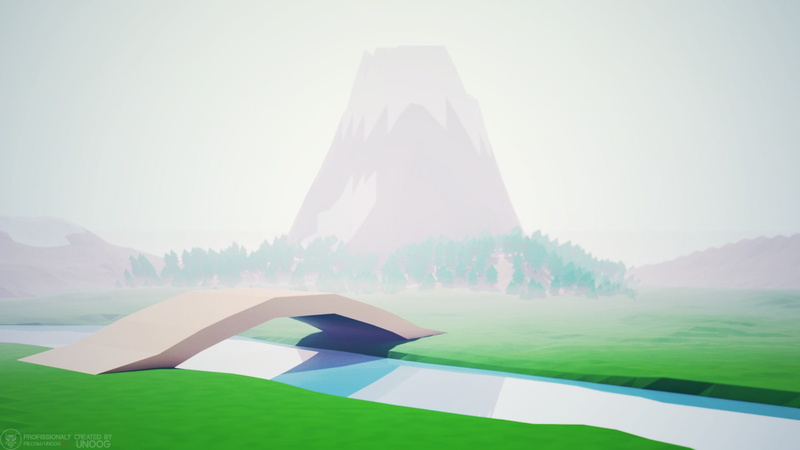 house, Low Poly, mountain, 1080P, Isometric