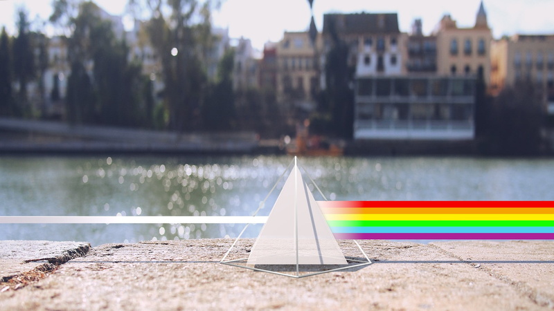 pink floyd music rock stars triangle low poly isometric, building, no people, reflection, nautical vessel, outdoors, lake, architecture, focus on foreground