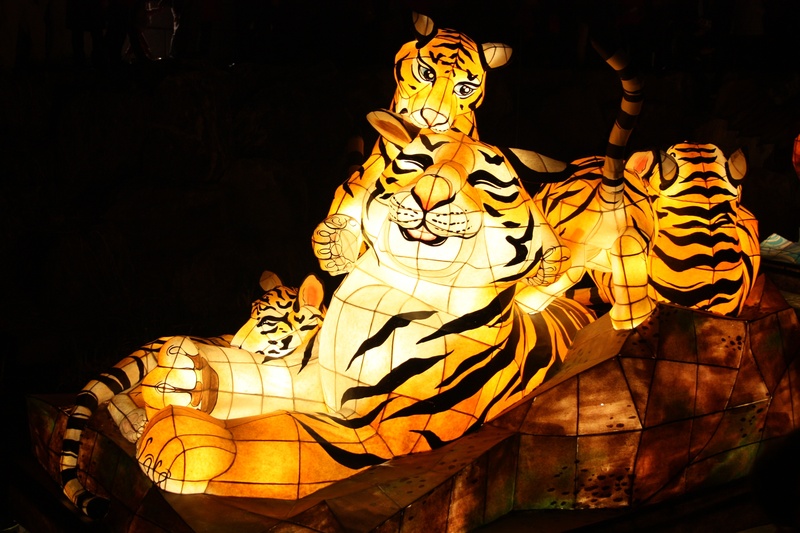 place of worship, no people, ornate, art and craft, tiger, lantern festival, spirituality, sculpture, cheonggyecheon stream, human representation, religion