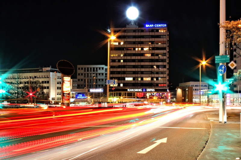 motion, no people, city Life, dusk, building, transportation, Lights, outdoors, night, downtown District, architecture, blurred Motion, street Light, mode of transportation