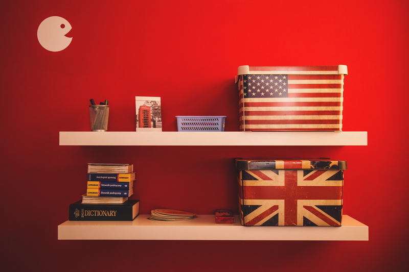 shelf, studio shot, still life, flag, old-fashioned, publication, box - container, gift, large group of objects, book, library, container, white, wooden