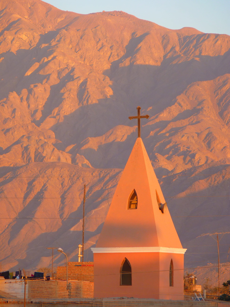 place of worship, spire, architecture, 4K, cross, nazca, belief, nature, Desert, Church, scenics - nature, day, spirituality, landscape, no people, built structure