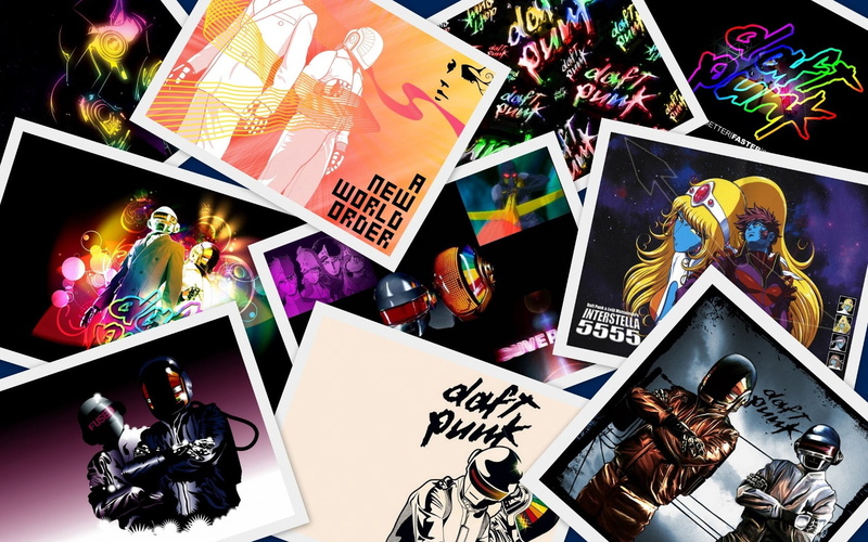 color, image, graphics, assorted, variation, indoors, still life, large group of objects, choice, 720P, high angle view, daft punk, band, text, western script
