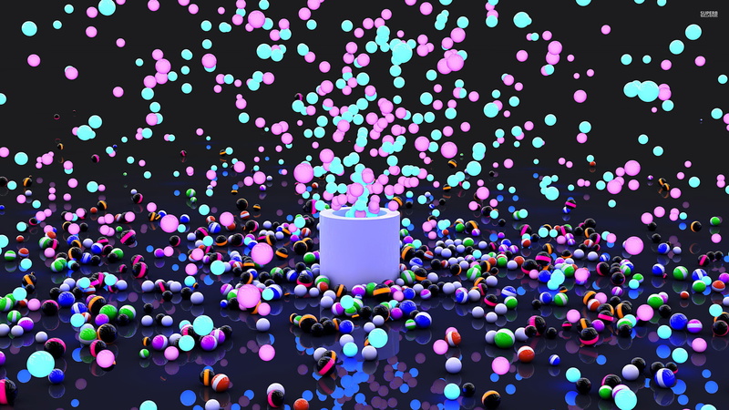 4k pics, ball, Marbles, 2K, 2560x1440, marble, 3D