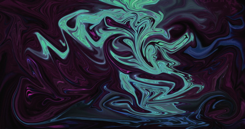 dark, interference, liquid, digital art, black, abstract, colorful, fluid, artwork, 8K, brush, oil painting, paint brushes