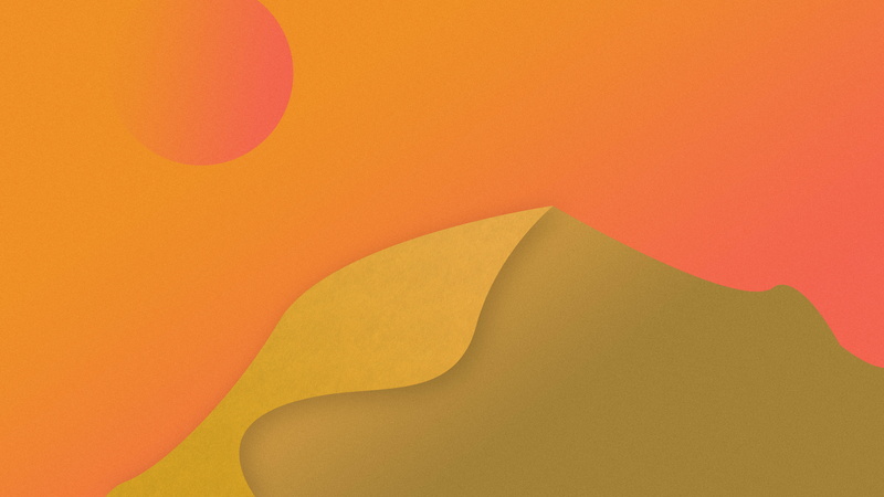 illustration, simple background, digital art, Sun, minimalism, desert, interference, orange, nature, sky, artwork, 8K, sand