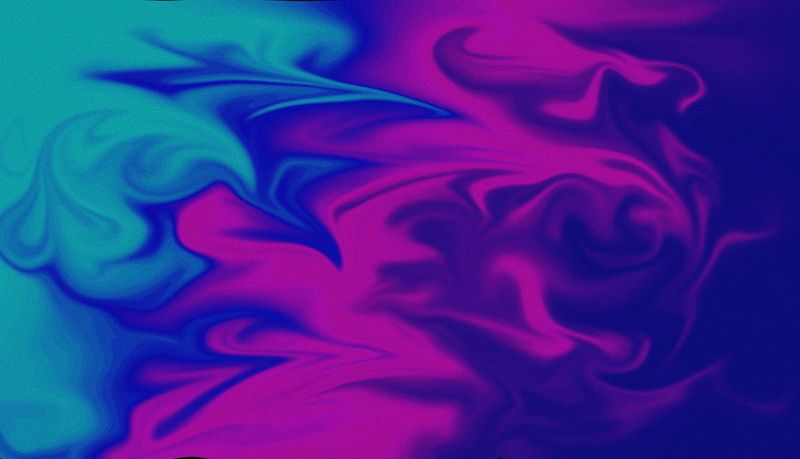 Color Burst, fluid, blue, 5K, interference, abstract, orange, shapes, colorful, yellow, purple