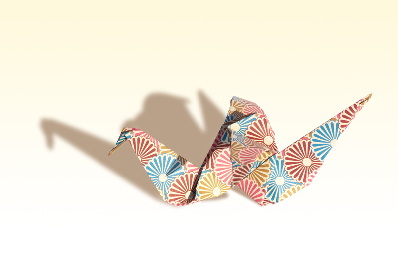 no people, fold, creativity, full length, white background, representation, multi colored, studio shot, bird, art of paper folding, swan, traditionally
