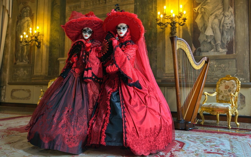 arts culture and entertainment, art and craft, 720P, creativity, red, performance, dancing, architecture, adult, standing, dress, stage, costume, human representation