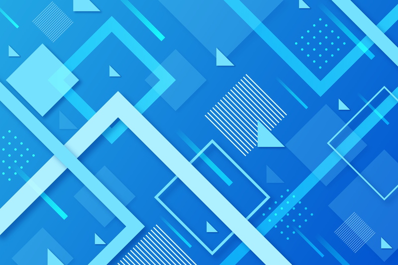 abstraction, line, design, blue, geometry, background, 2K