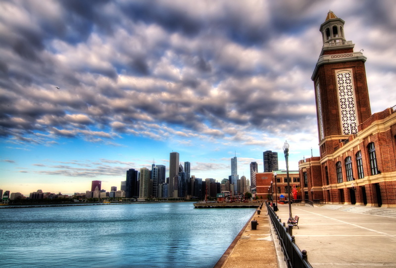travel, landscape, travel destinations, skyscraper, outdoors, tall - high, tourism, modern, office building exterior, cloud - sky, Chicago, 2K, building exterior