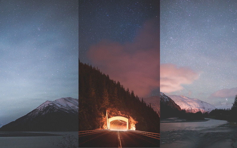 astronomy, water, constellation, sky, galaxy, star - space, landscape, tranquil scene, Alaska, star field, space and astronomy, 2K, space, stars, star