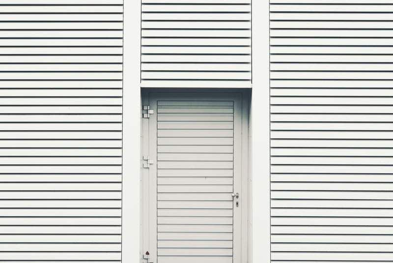 safety, no people, white color, clean, entrance, door, outdoors, shutter, architecture, germany, design, closed, wall, building, full frame, line, privacy