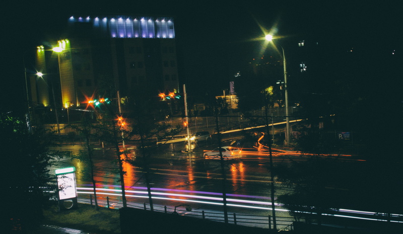 4K, trip, street, transportation, water, built structure, nature, road, light, roadtrip, ulaanbaatar, speed, sky, mongolia, color, long exposure, ub, night