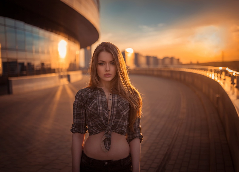 Dmitrij Butvilovskij, the city, 1080P, cell, sunset, Sunset from Minsk, shirt, look