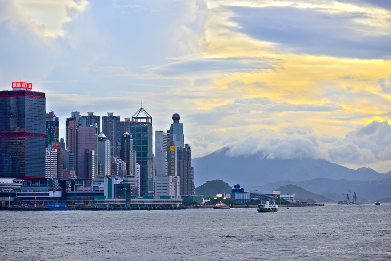 landscape, no people, metropolis, panorama, urban skyline, city view, 5K, building, modern, spire, skyscrapers, water, nature, cloud - sky, outdoors, evening