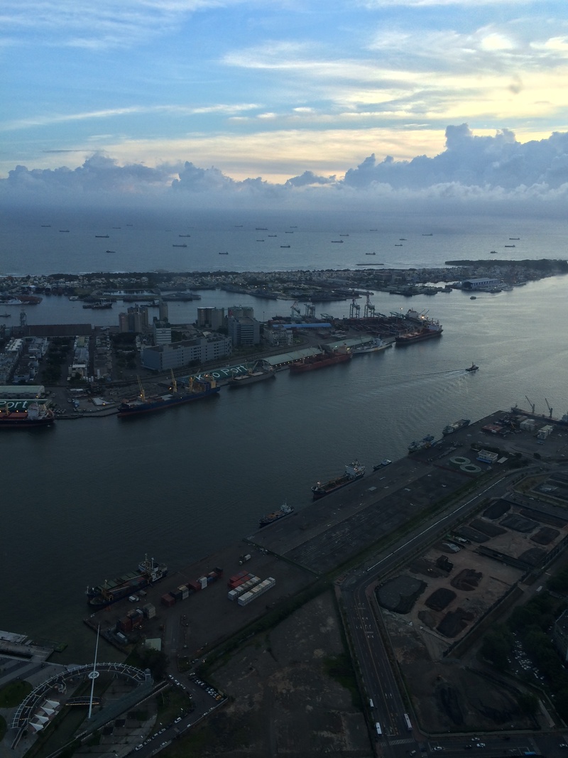transportation, city view, building exterior, no people, sky, architecture, boats, mode of transportation, water, freight transportation, high angle view