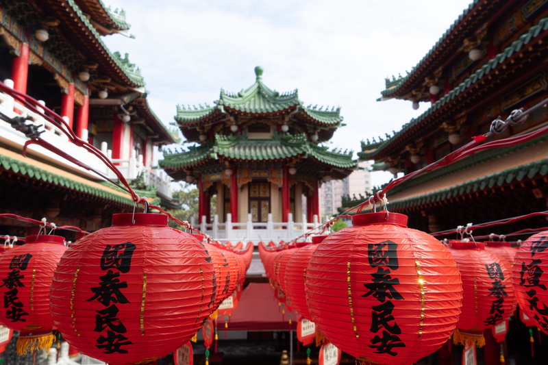day, colorful, buddhism, place of worship, lantern, built structure, temple, traditional, architectural, chinese new year, chinese lantern festival, old