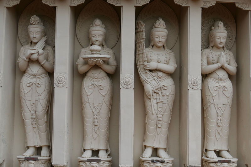 ancient, art and craft, creativity, side by side, figure, sculpture, day, buddhist, belief, male likeness, architecture, 5K, kaohsiung, spirituality, Temple