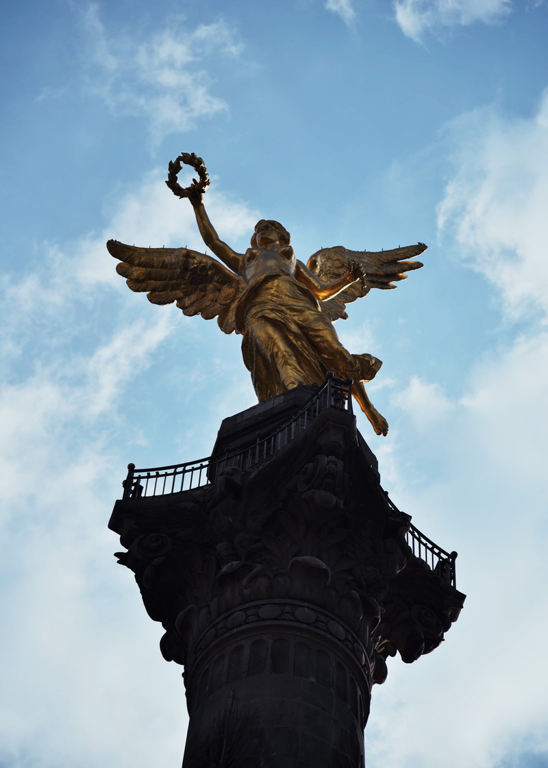 memorial, travel, mexico, human representation, nature, art, liberty, architectural column, representation, day, dom, revolution, creativity, angel, cross