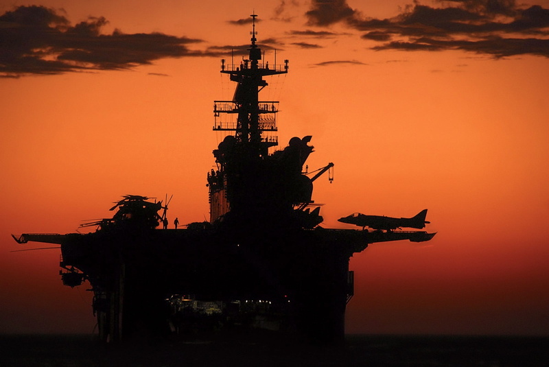 evening, twilight, tower, ocean, built structure, horizon, architecture, travel destinations, dusk, military, ship, industry, statue, illuminated, art and craft