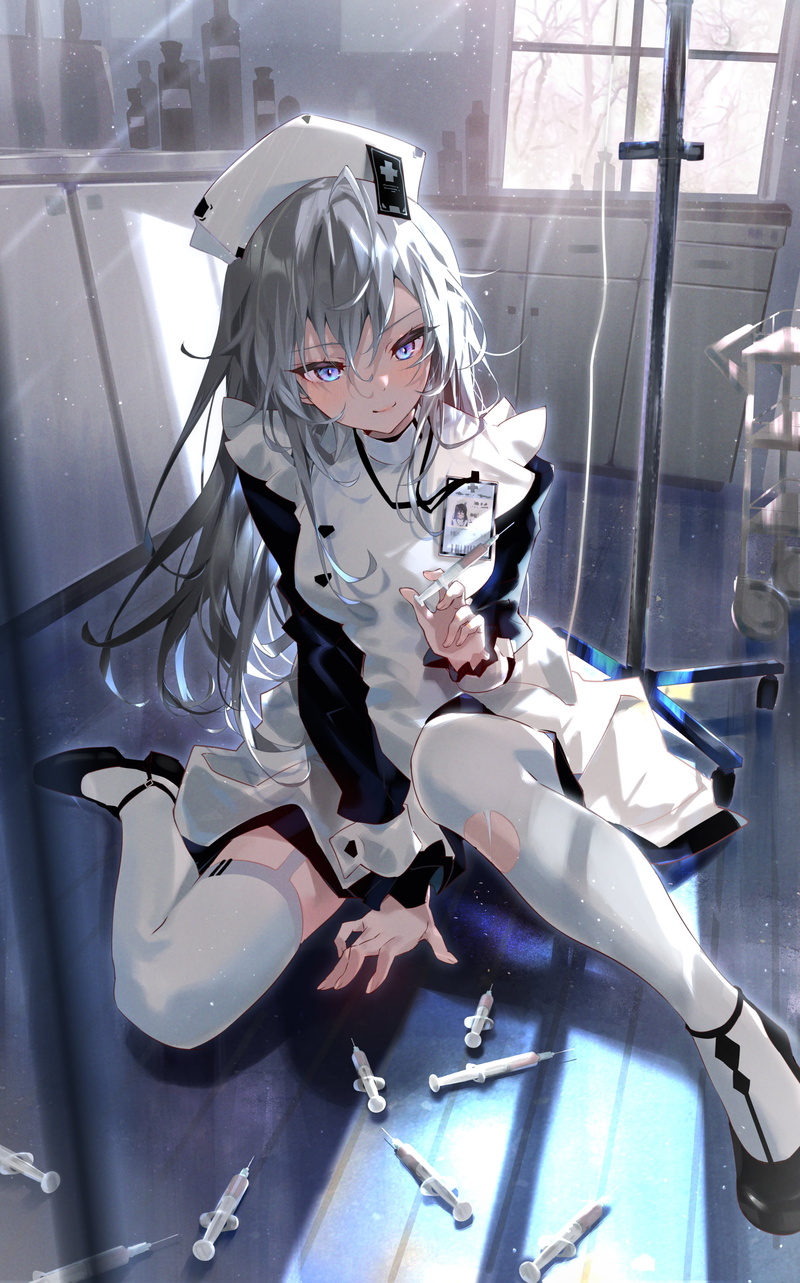 anime, anime girls, nurse outfit, 2K, Arutera