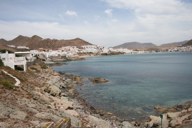 scenics - nature, cabo de gata, day, mountain, tourism, beaches, nature, 2K, sky, níjar, sea, no people, cloud - sky, outdoors, building, city, house