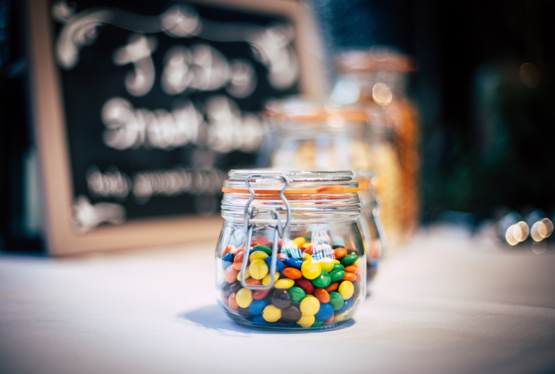 abundance, indoors, no people, snack, close-up, food, glass, focus on foreground, container, jars, dessert, variation, candies, sweet, 5K, table, sweet food