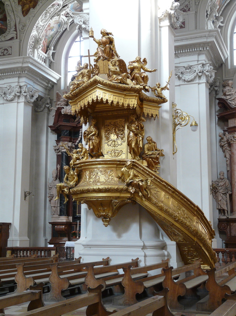 st stephan, Golden, bishop church, art and craft, 2K, religion, carving, creativity, gold colored, travel destinations, building exterior, passau, building