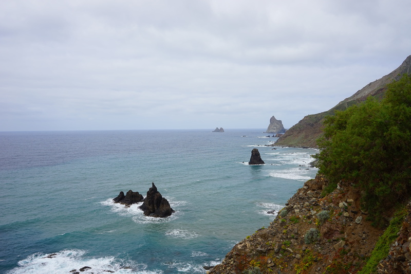 nature, coast, 5K, islands, stack rock, rock islands, rock formation, nature reserve, sea, coastline, roque de la rapadura, benijo roque, tranquility